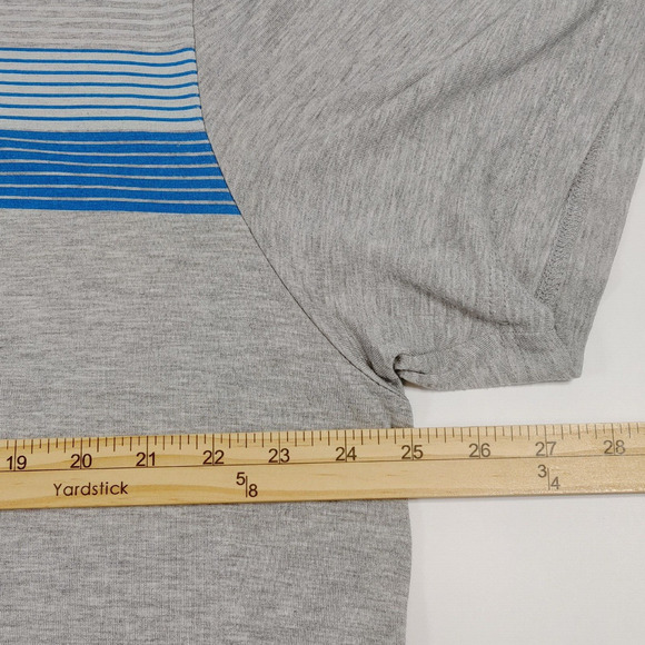 Travis Mathew Polo Shirt Mens XXL Gray Striped Golf Tennis Modal-Blend - Picture 12 of 16